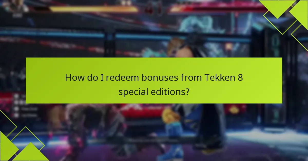 Which purchase options are available for Tekken 8 special editions?