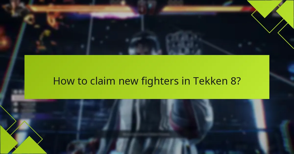 When is the schedule for Tekken 8 fighter releases?