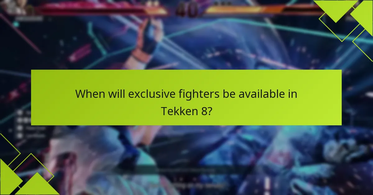 How can players claim exclusive fighters in Tekken 8?